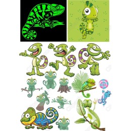 Chameleon Clipart Bundle - Vibrant