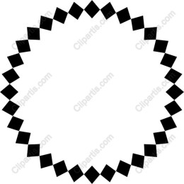 Black Geometric Starburst