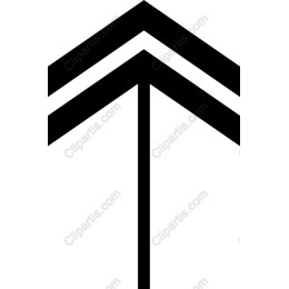 Stylized Upward Arrow