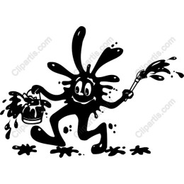 Playful Paint Splash Character