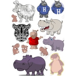 Hippo Set - Adorable s