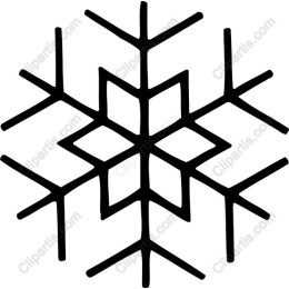 Elegant Black Snowflake