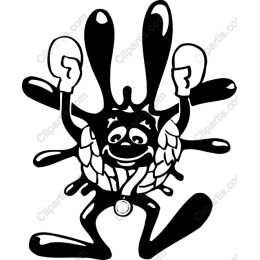 Cheerful Boxing Character
