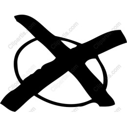 Bold Crossed-Out Symbol