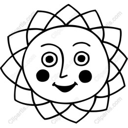 Cheerful Smiling Sun