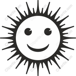 Cheerful Smiling Sun