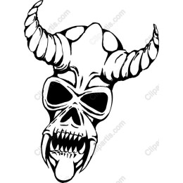 Twisted Horned Skull