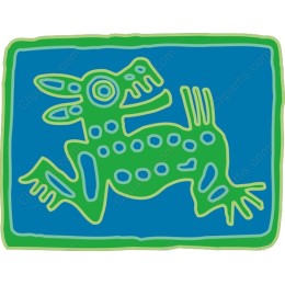 Vibrant Green Frog