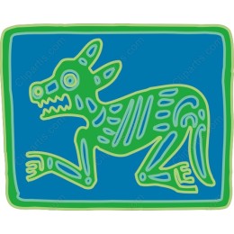 Stylized Dog Skeleton