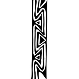 Abstract Flowing Lines Black and White