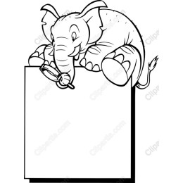 Elephant Note Holder