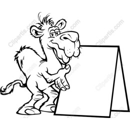 Charming Cartoon Camel