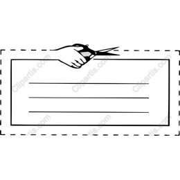 Cut Here Label