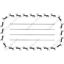Whimsical Ant Border Frame