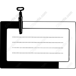 Classic Note Card with Clip