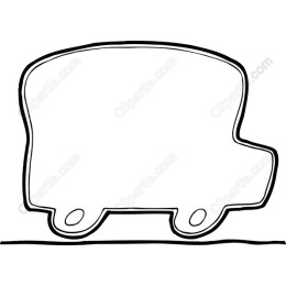 Playful Line-Drawn Truck