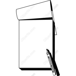 Minimalist Notepad with Marker