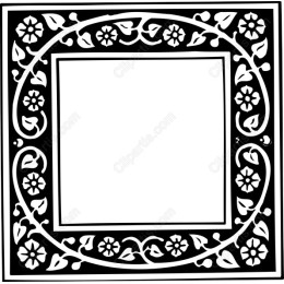 Elegant Floral Frame