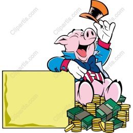 Joyful Wealthy Pig