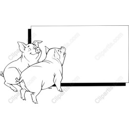 Cheerful Pig Duo