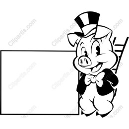 Dapper Pig Character
