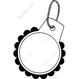 Scalloped Circle Tag