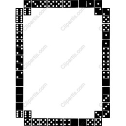 Domino Frame - Black and White