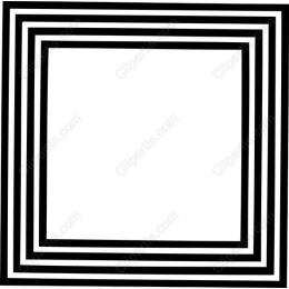Black and White Striped Frame