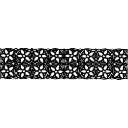 Black Floral Border