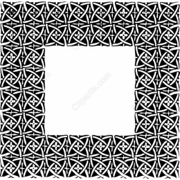 Black and White Celtic Knot Frame