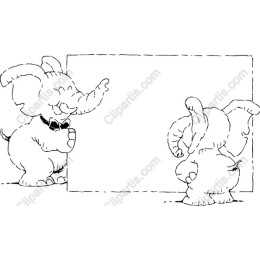 Charming Elephant Duo