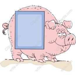 Customizable Whimsical Pig