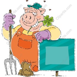 Cheerful Pig Farmer