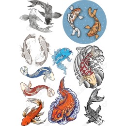 Koi Fish Set - Artistic Bundle