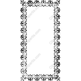 Elegant Floral Border Frame