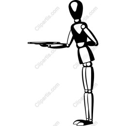 Stylish Mannequin Holding Plate