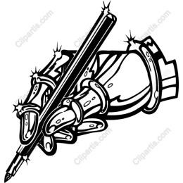 Gloved Hand Wielding Pen