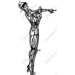 Futuristic Robot Pointing