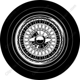 Vintage Wire-Spoke Wheel