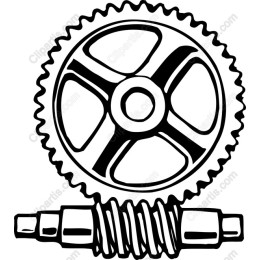 Stylized Gear and Screw
