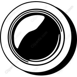 Minimalist Black and White Button