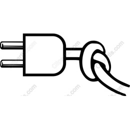 Electric Plug and Knotted Cord