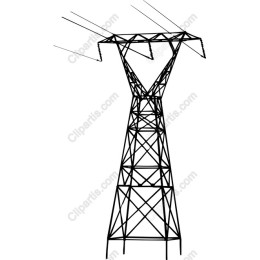 High-Voltage Power Line Tower