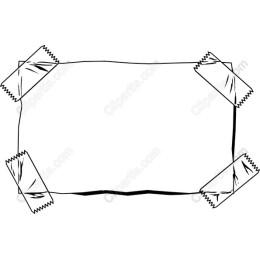 Hand-Drawn Frame with Tape