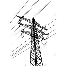 High-Voltage Power Line Tower