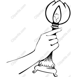 Elegant Hand-Held Candle Holder