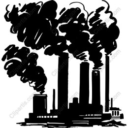 Industrial Skyline with Smoke