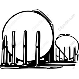 Industrial Silos Sketch
