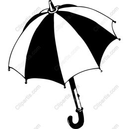 Classic Black and White Umbrella