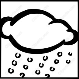 Playful Cloud with Raindrops